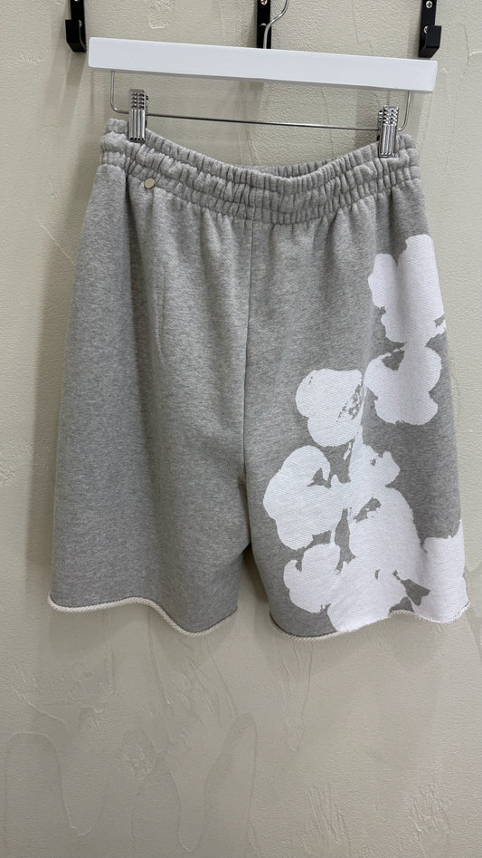 Denim Tears Big Grey Mono Cotton Shorts