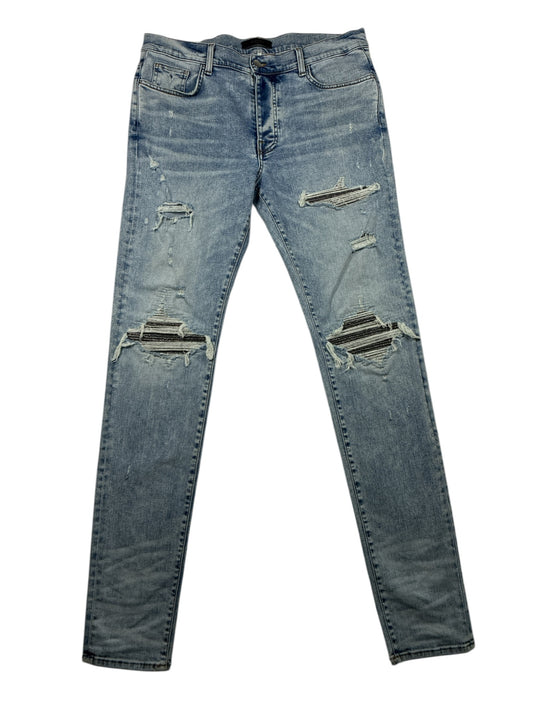 AMIRI MX1 Iridescent Patch Distressed Jean