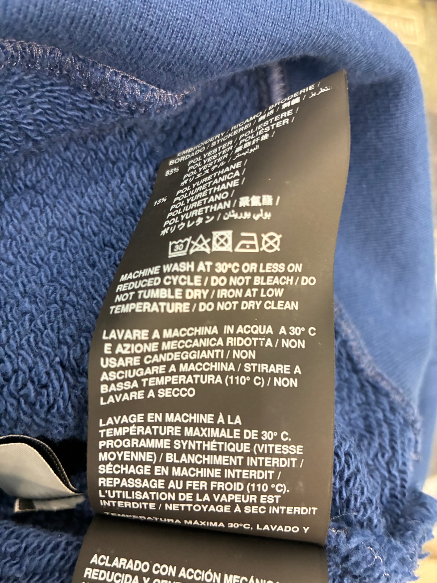 Palm Angels “Angels” Hoodie Blue