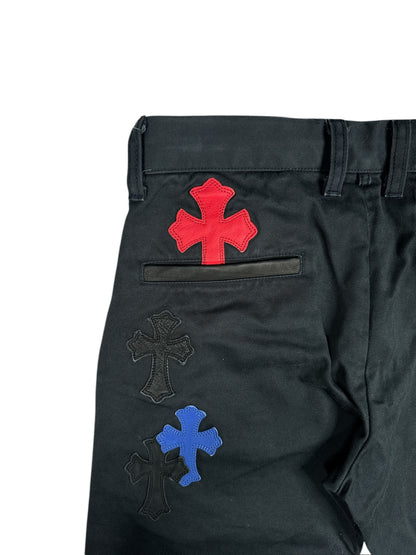 Chrome Hearts Chino Red & Blue Cross Patch