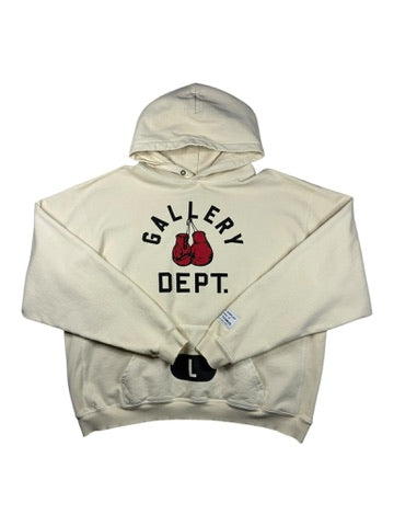 Gallery Dept Boxing Hoodie Cream