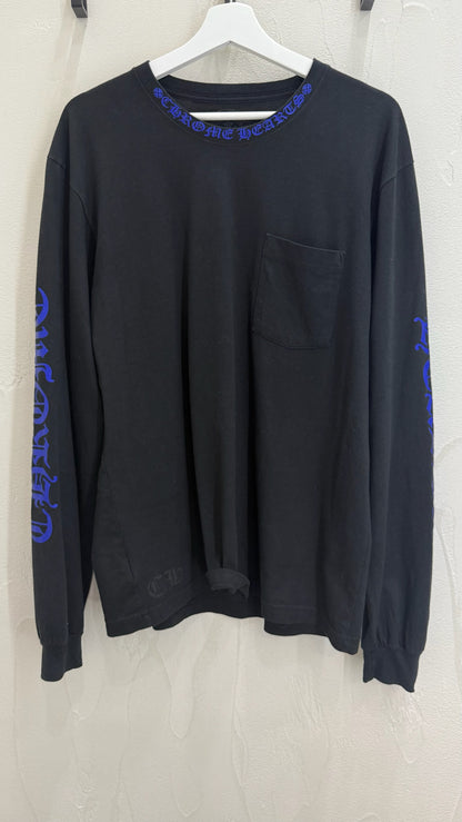 Chrome Hearts Neck Logo Long Sleeve Crewneck