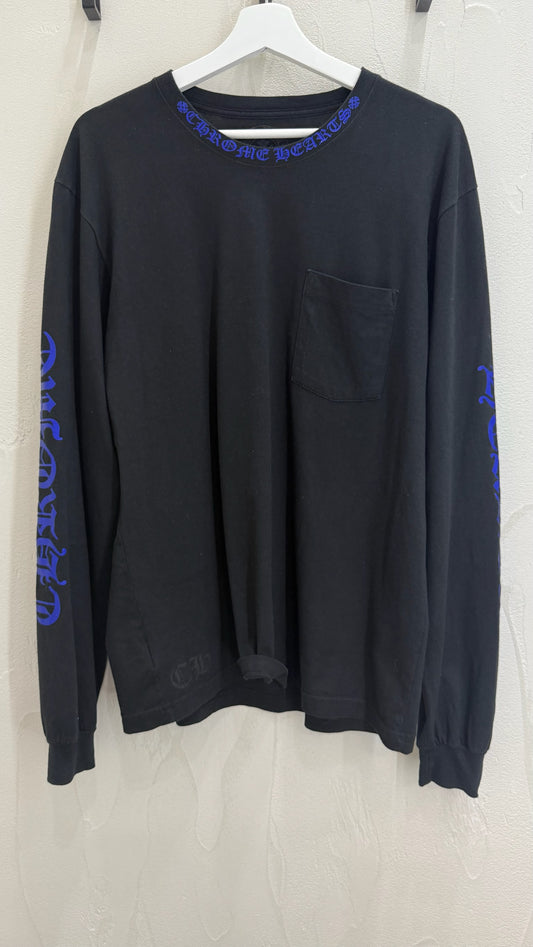 Chrome Hearts Neck Logo Long Sleeve Crewneck