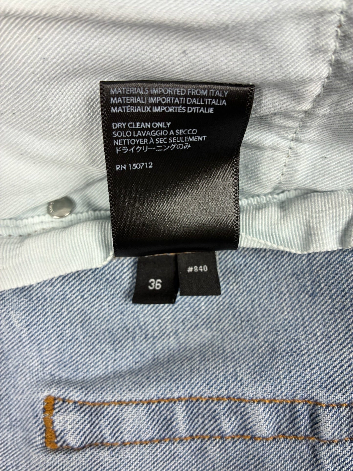 AMIRI MX1 Iridescent Patch Distressed Jean