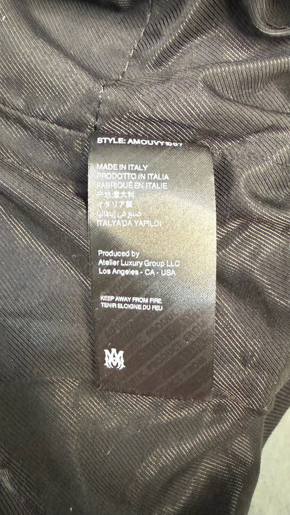 Amiri Bones Wool-Blend Varsity Jacket 'Black'