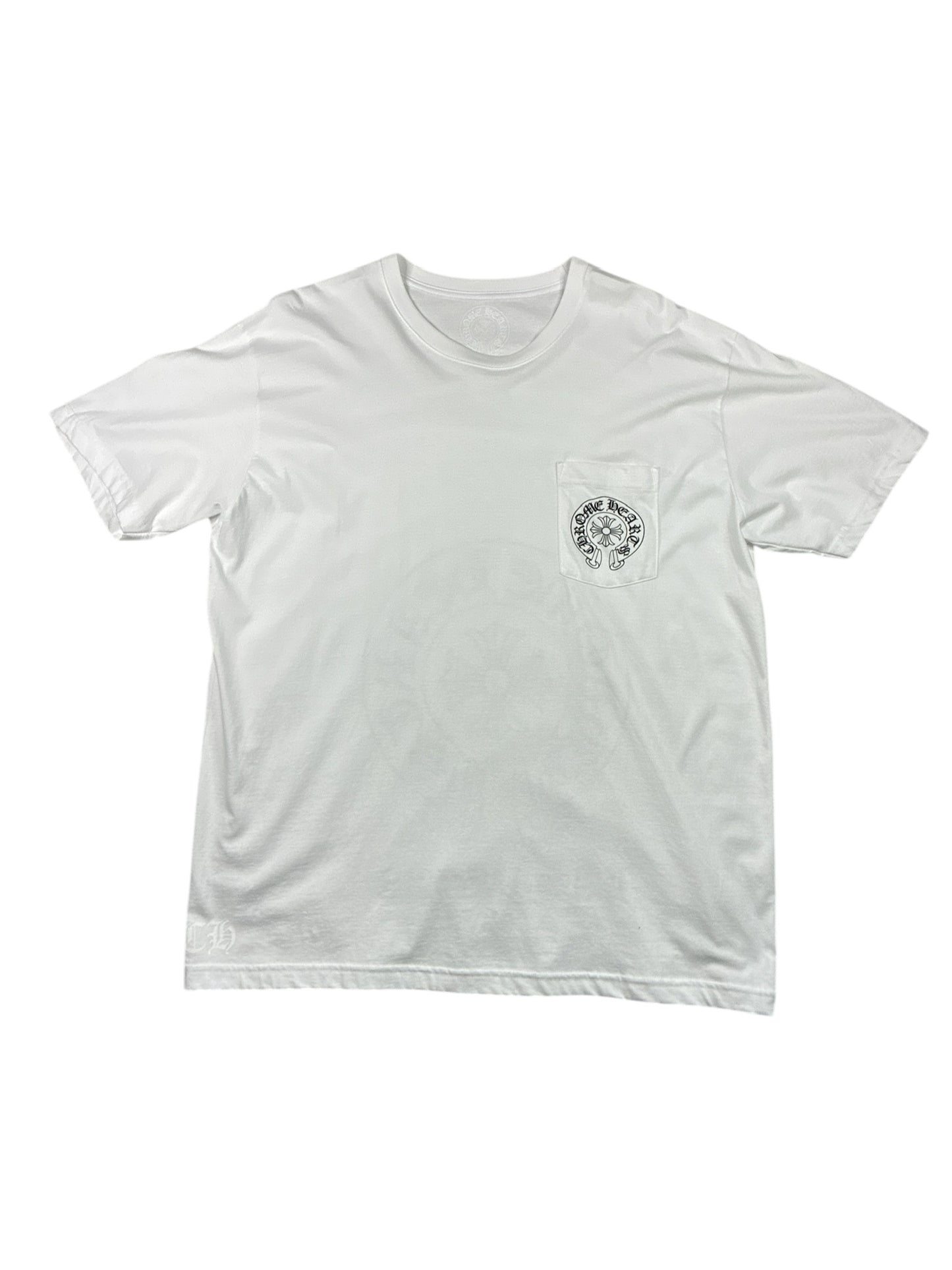 Chrome Hearts Las Vegas Horseshoe White T-Shirt