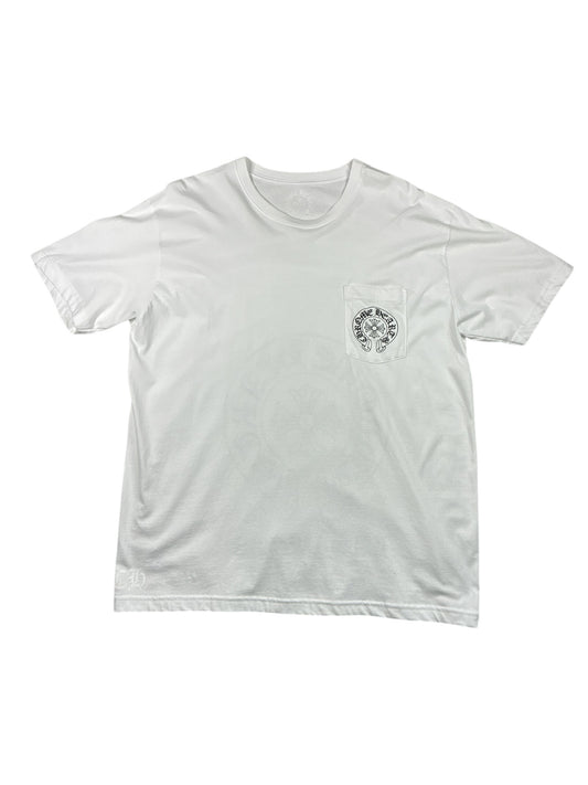 Chrome Hearts Las Vegas Horseshoe White T-Shirt