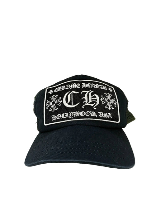 Chrome Hearts Camo CH Hollywood Trucker Hat