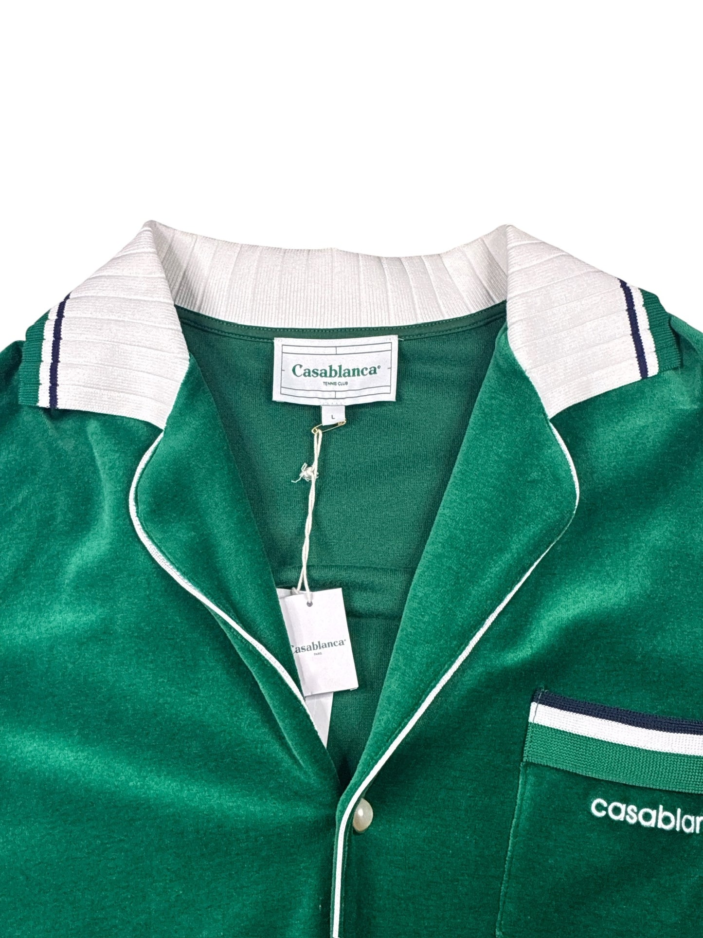Casablanca Velour Shirt Green