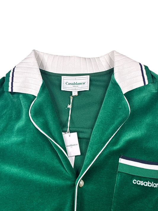 Casablanca Velour Shirt Green