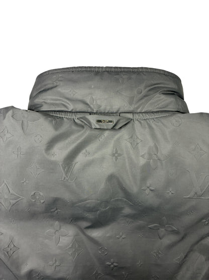 Louis Vuitton Reversible Monogram Down Blouson Jacket Gray