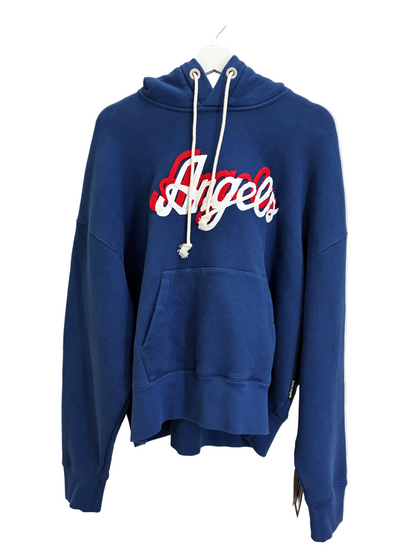 Palm Angels “Angels” Hoodie Blue
