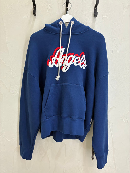 Palm Angels “Angels” Hoodie Blue