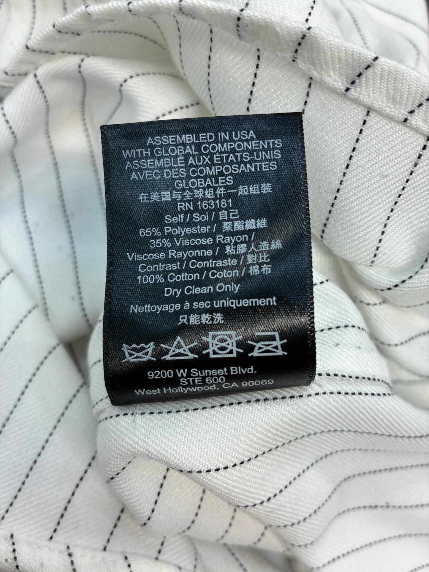 Rhude Twill Stripped Mechanic Shirt