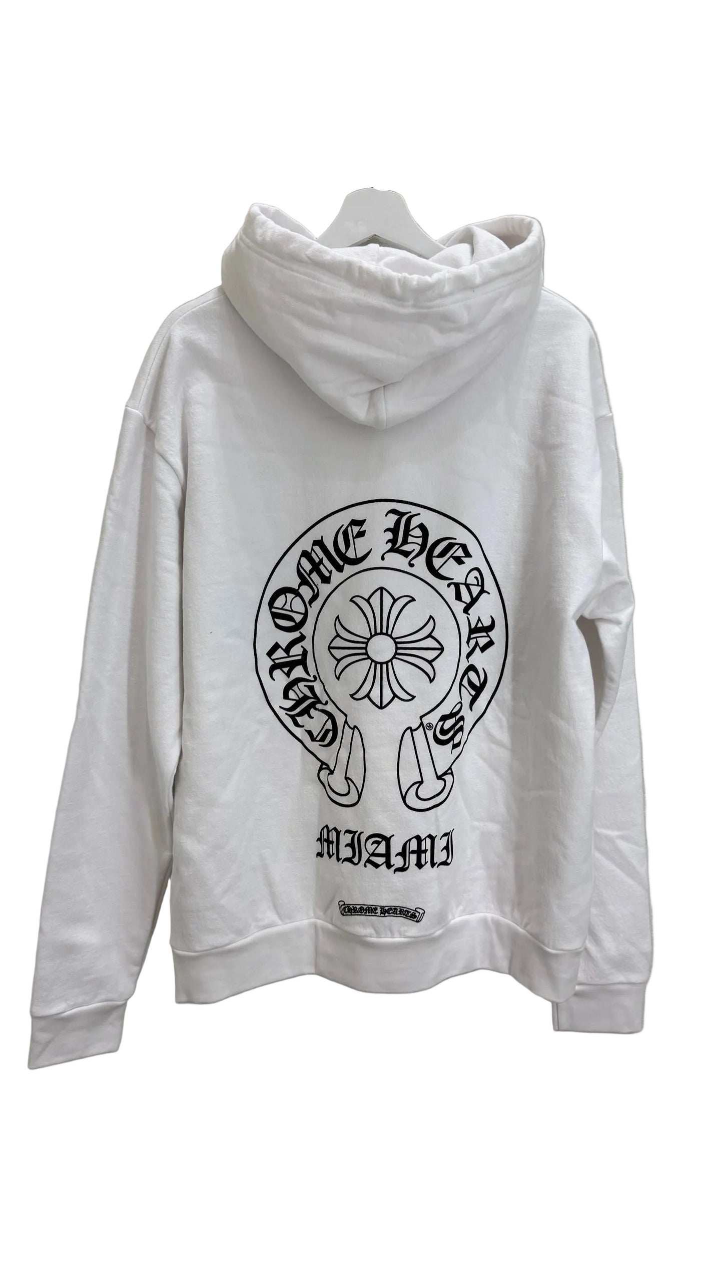Chrome Hearts Miami Exclusive Horseshoe Hoodie 'White'