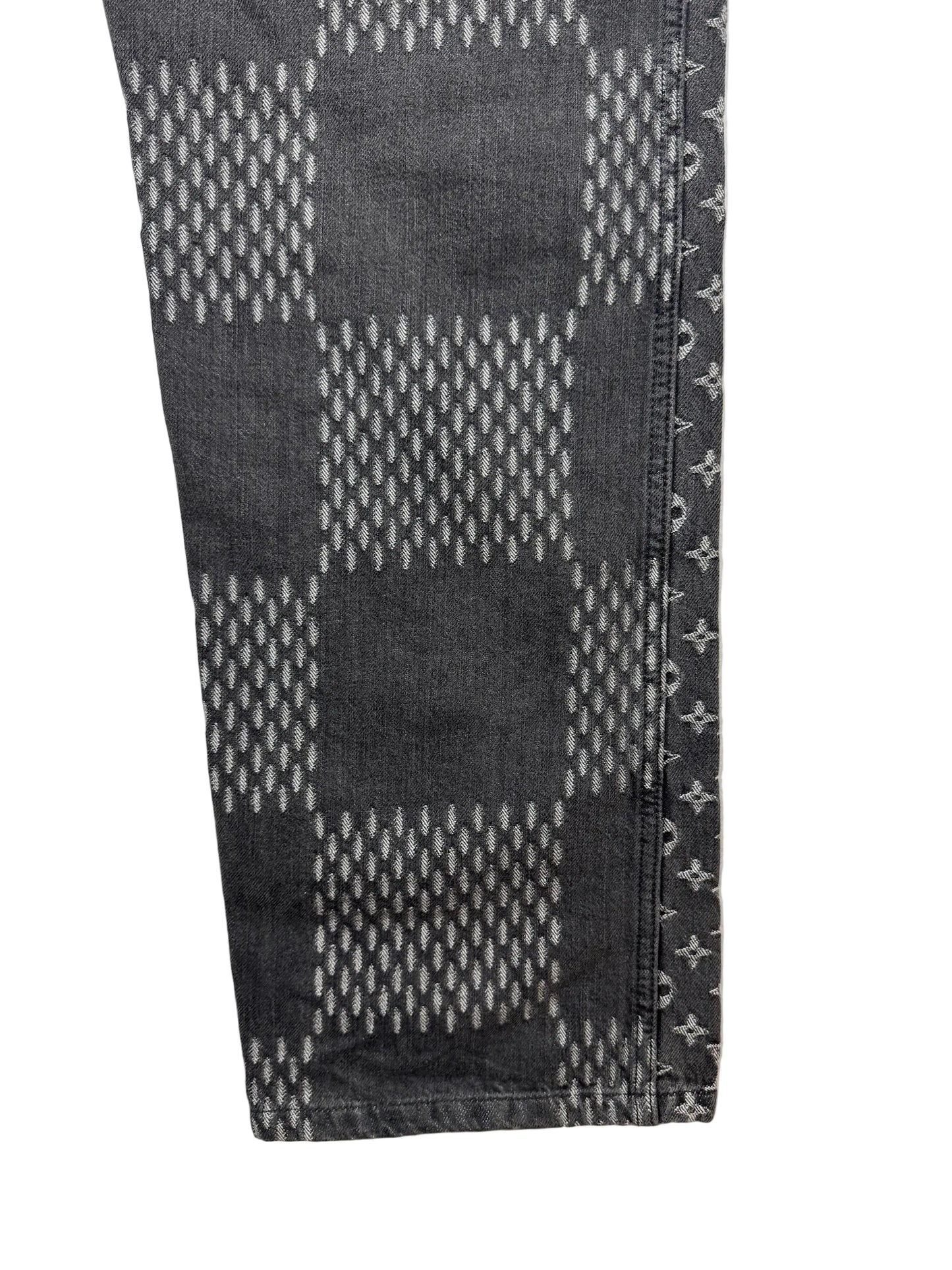 Louis Vuitton x Nigo Giant Damier Waves Monogram denim pants