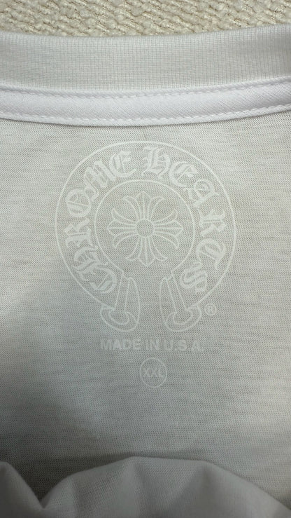 Chrome Hearts Las Vegas Horseshoe White T-Shirt