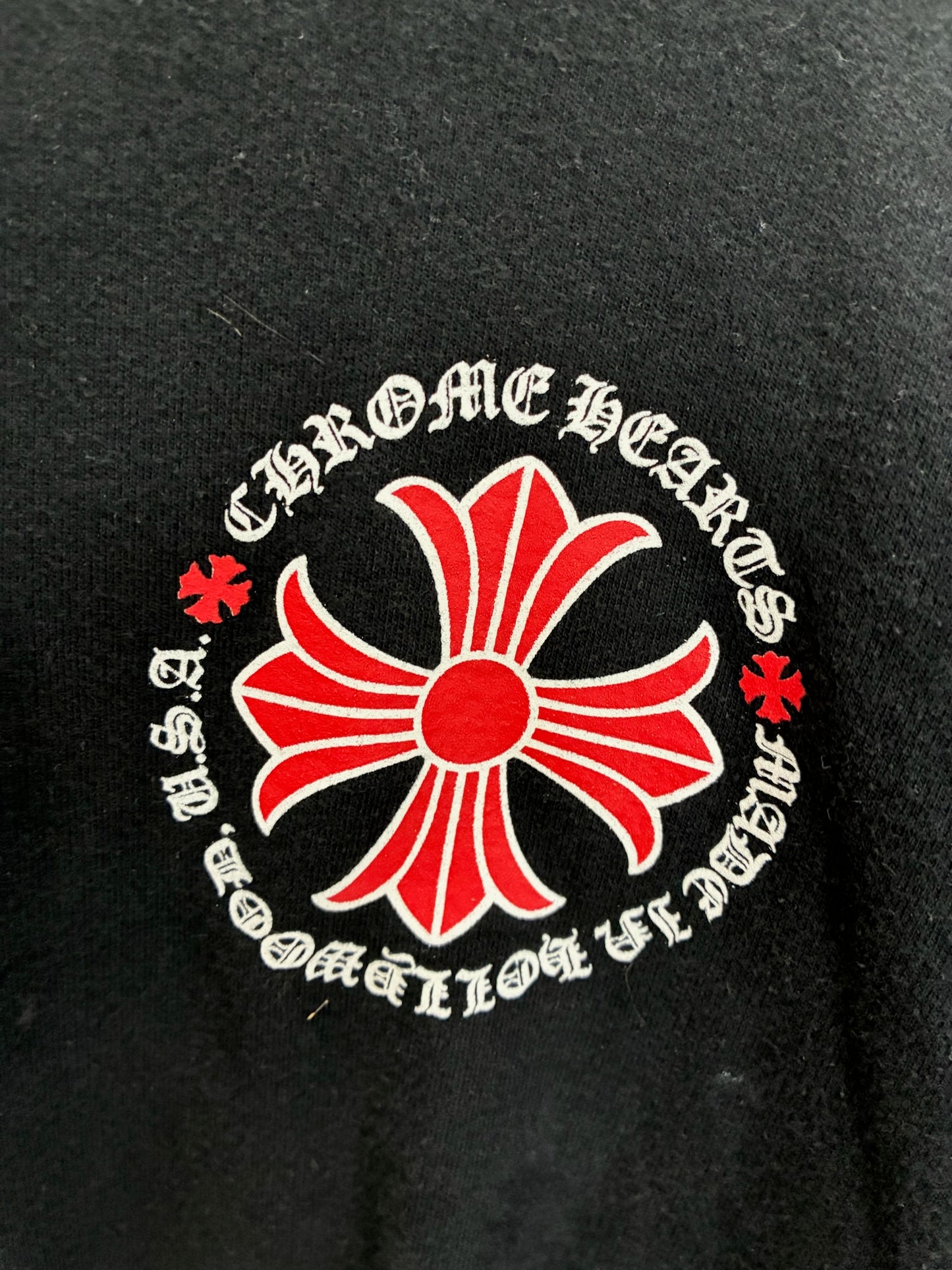 Chrome Hearts Made In Hollywood USA Hoodie Black/Red