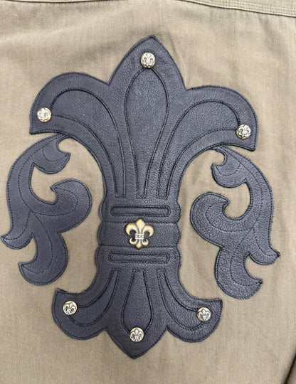 Chrome Hearts Scout Fleur Leather Patch Shirt