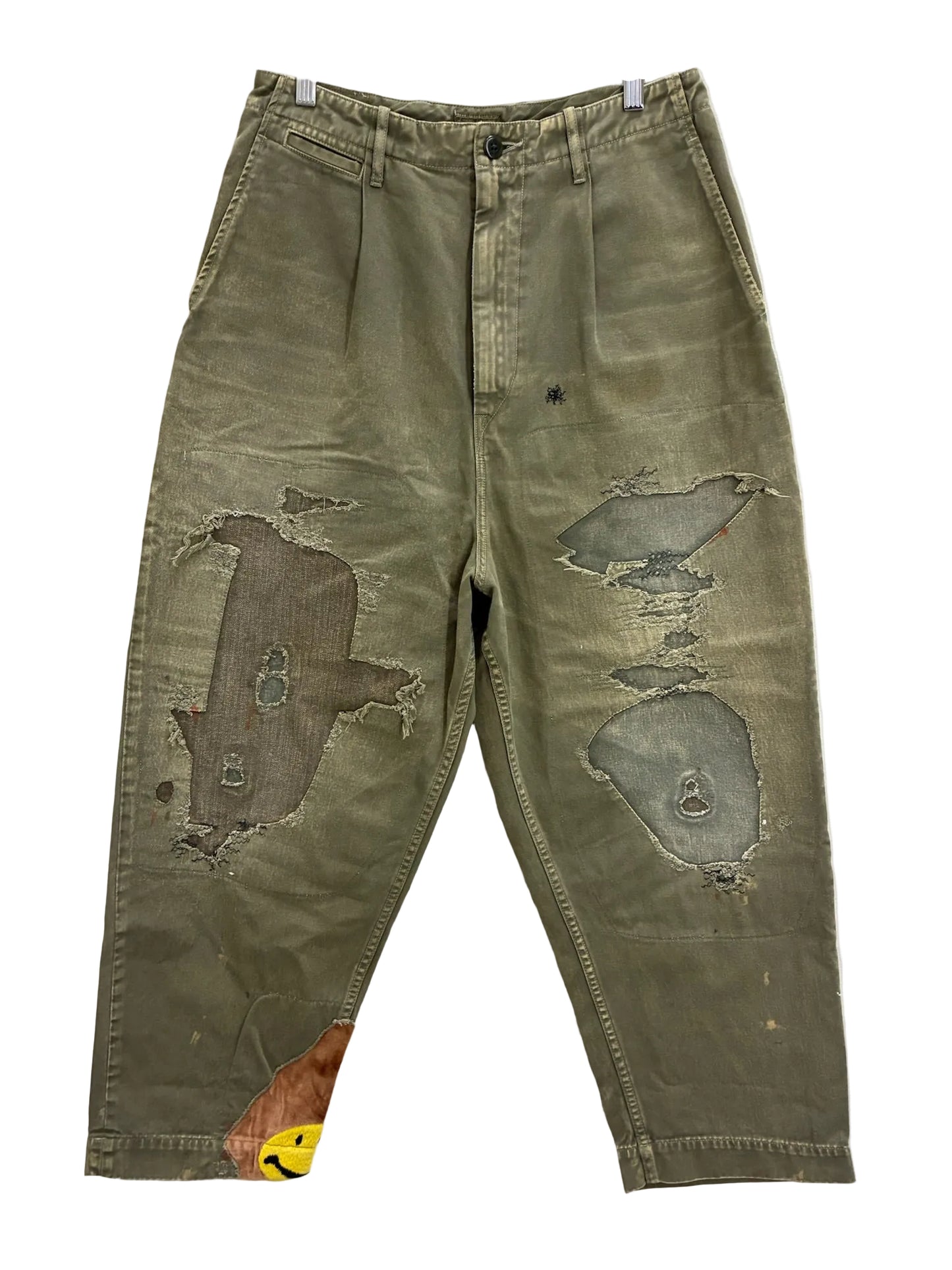 Kapital High Waisted Nime Pants 'Khaki Green'