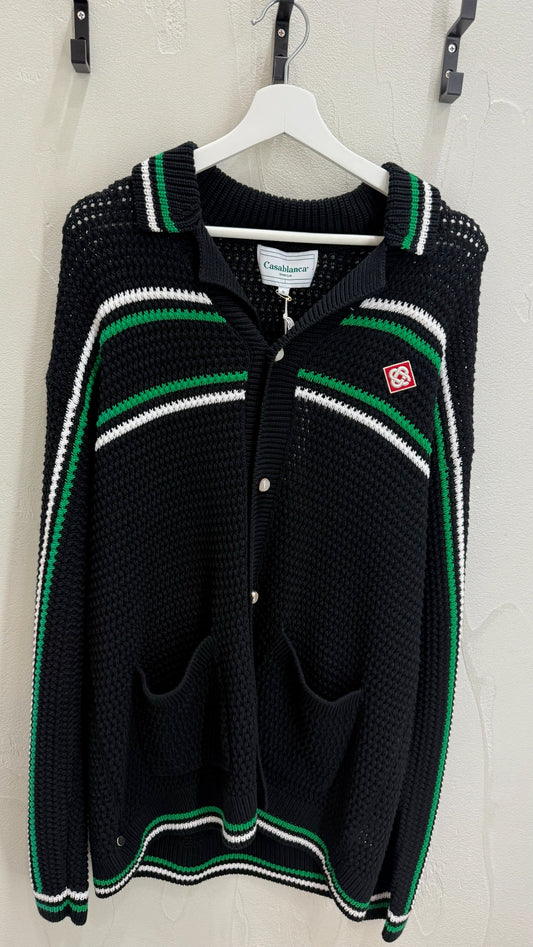 Casablanca Crochet Tennis Shirt