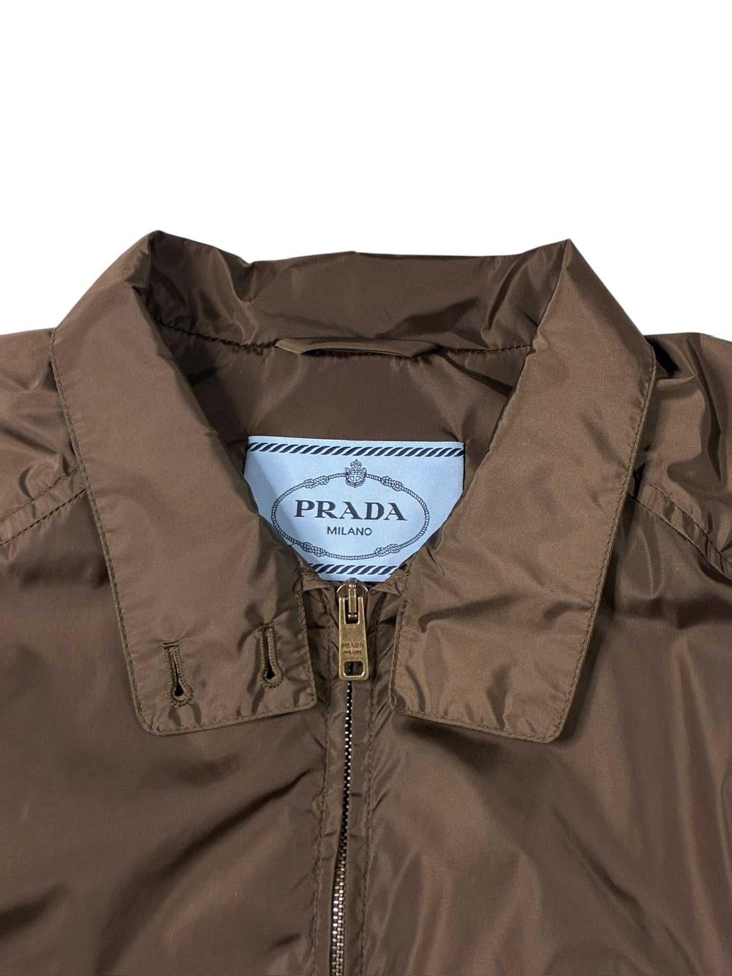 Prada Brown Nylon Windbreaker