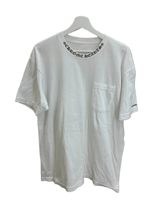 Chrome Hearts Neck Letters Logo T-Shirt