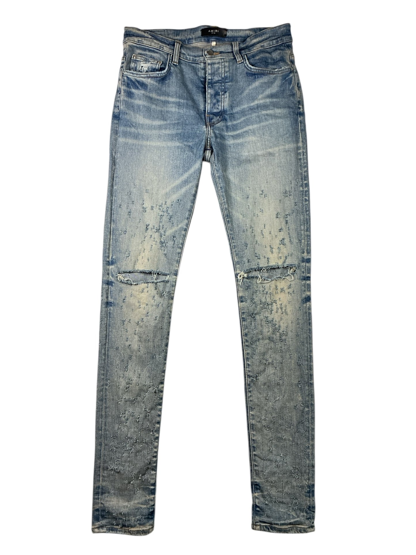 Amiri Shotgun Ripped Skinny Jeans