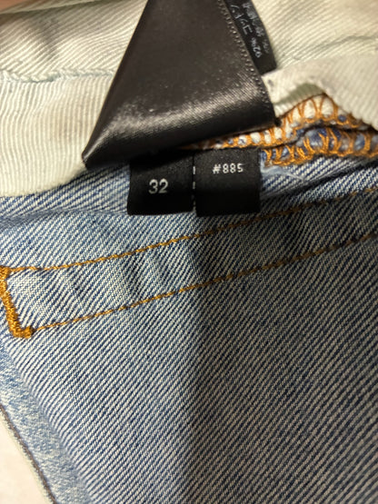 Amiri Paisley Skinny Jeans (Light Blue Wash)