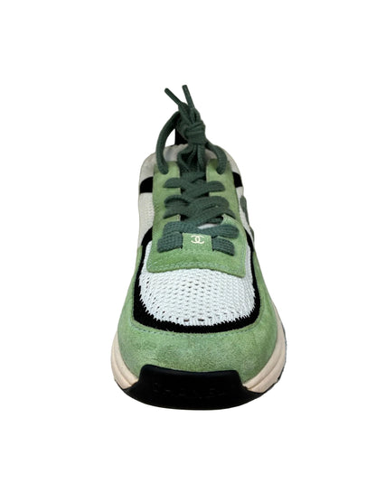 Chanel Knit Suede CC Sneakers