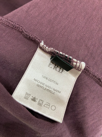 Enfants Riches Deprimes Wide Neck Logo T-Shirt Burgundy