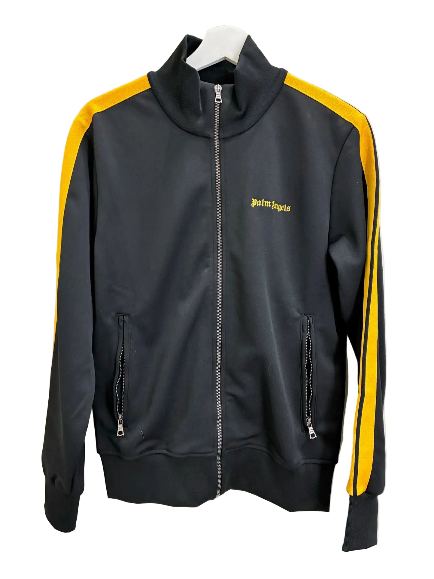Palm Angels Classic Logo Track Jacket 'Black&Yellow'