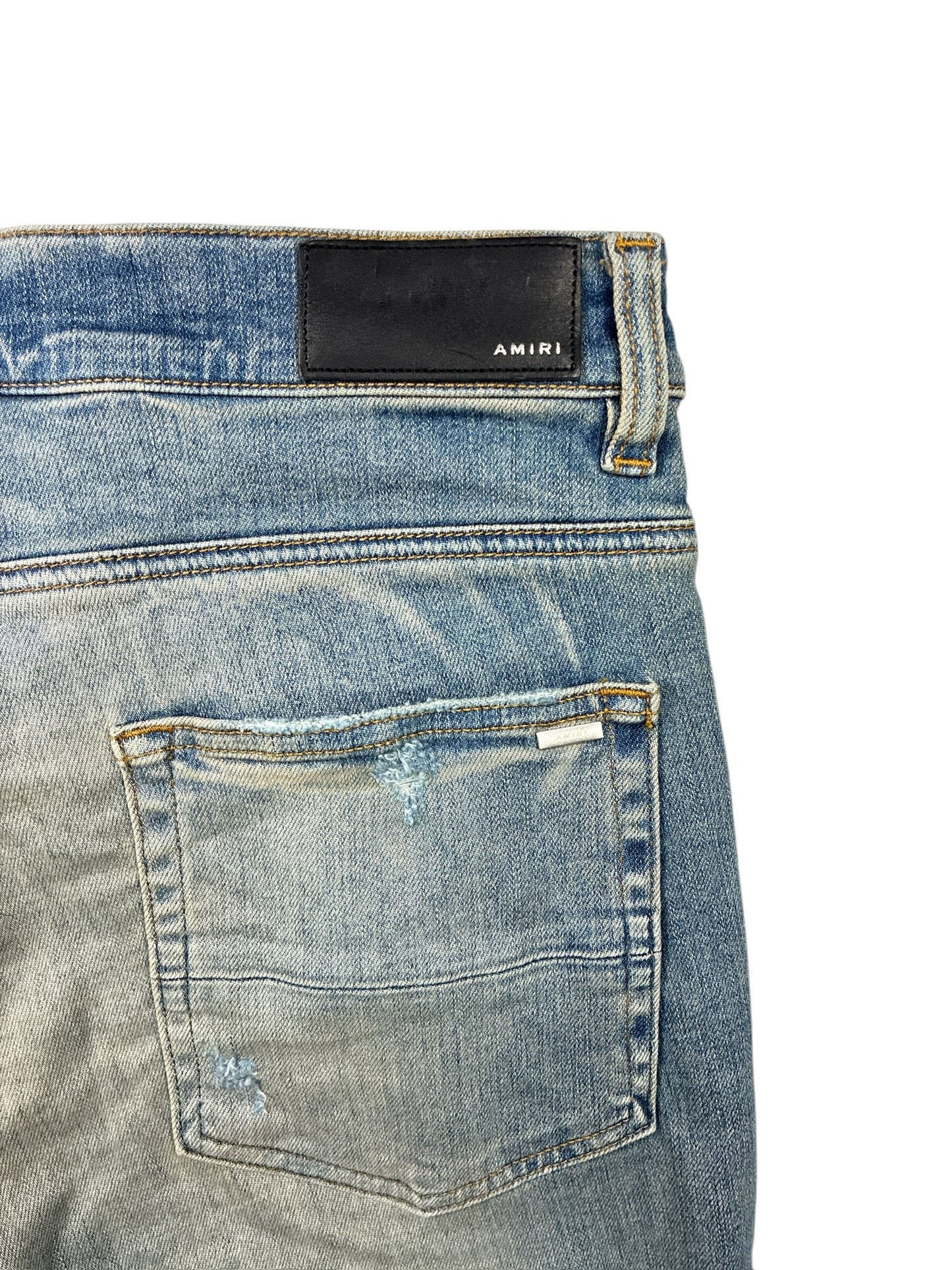 Amiri Shotgun Ripped Skinny Jeans