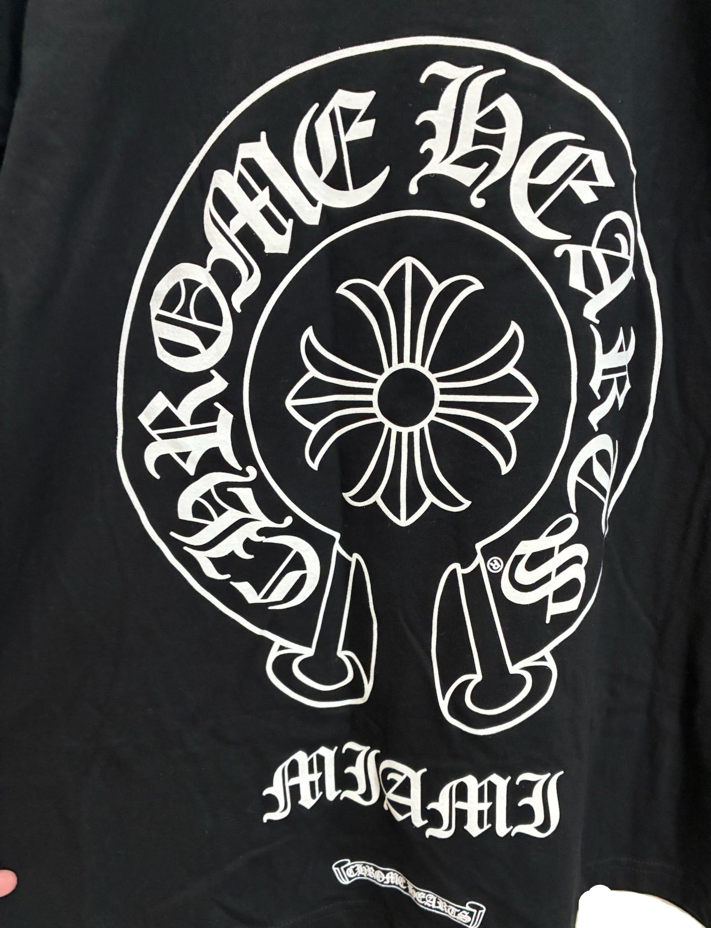 Chrome Hearts Miami Exclusive Horseshoe Logo Long Sleeve T-shirt