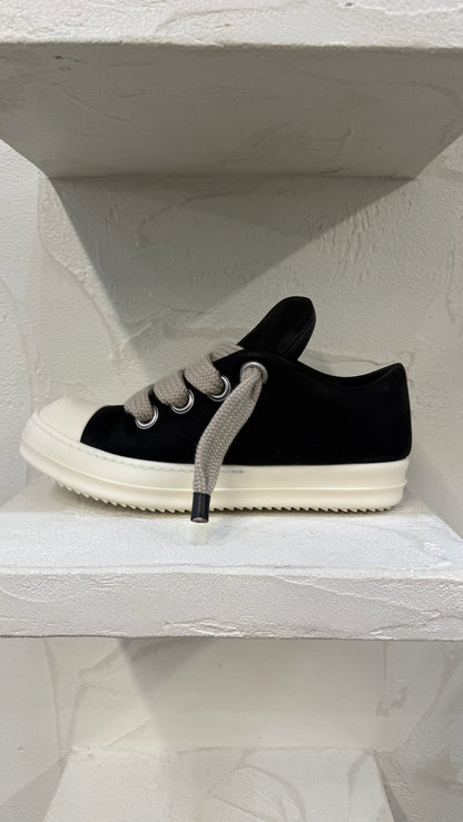 Rick Owens Black Milk Jumbo Lace Sneakers