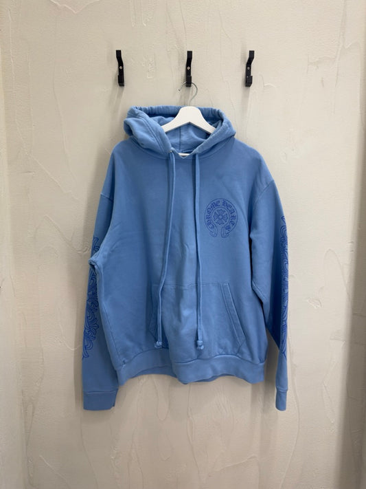 Chrome Hearts Miami Exclusive Horseshoe Hoodie 'Baby Blue'