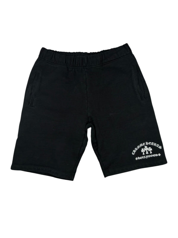 Chrome Hearts Triple Cross King Taco Shorts Black