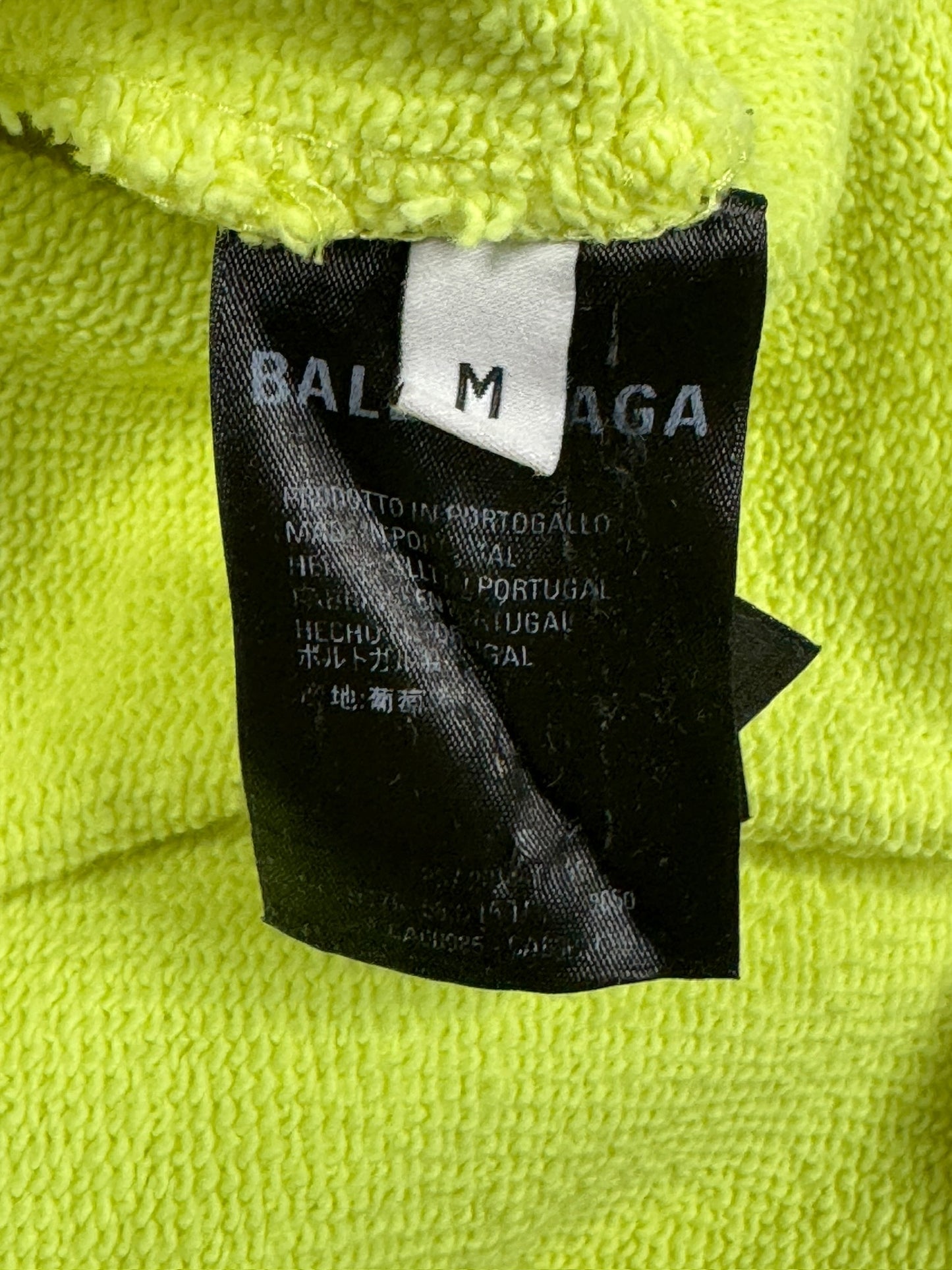 Balenciaga Neon Yellow BB Logo Hoodie