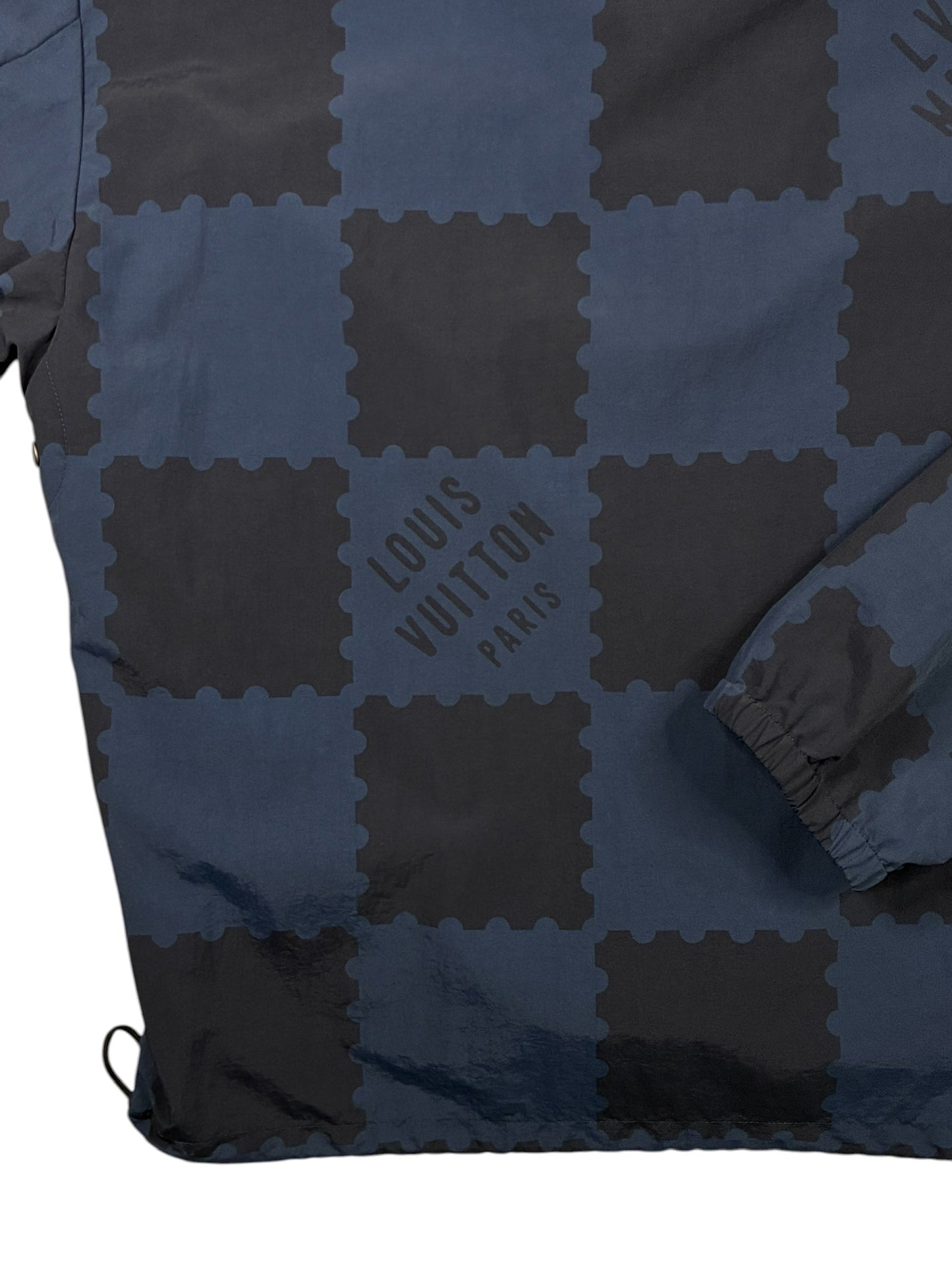 Louis Vuitton Blue Plaid Trooper Jacket