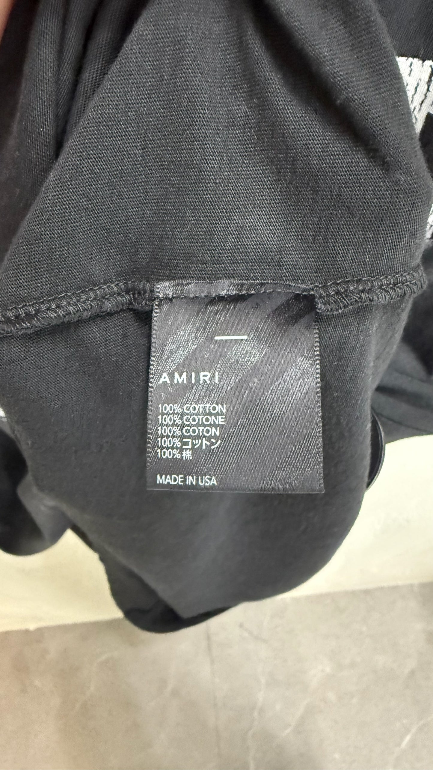 AMIRI Tiger Vintage Black T Shirt