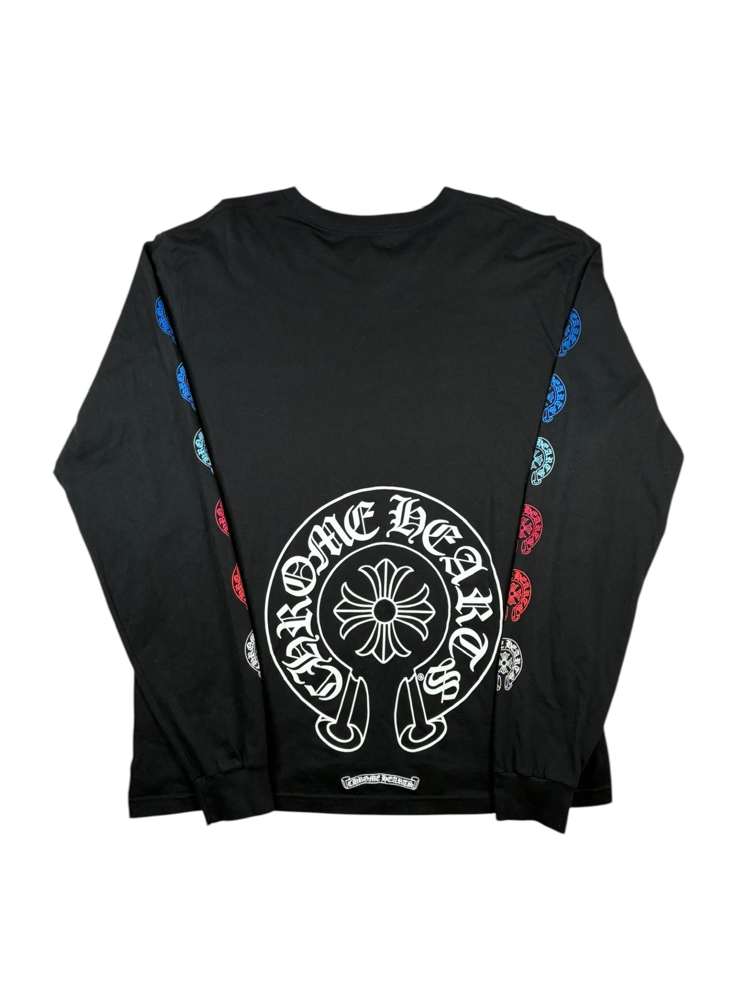 Chrome Hearts Multi Color Horseshoe Long Sleeve T-Shirt