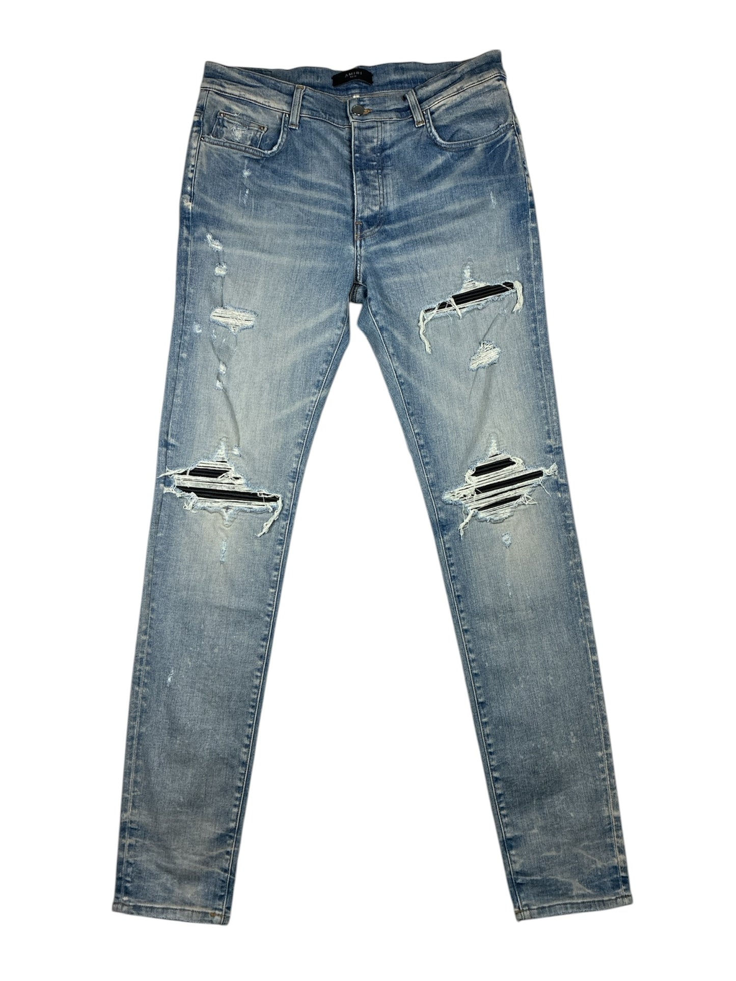 AMIRI MX1 Black Patch Distressed Jean