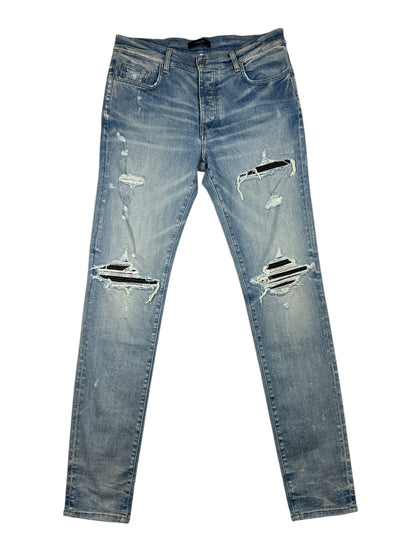 AMIRI MX1 Black Patch Distressed Jean