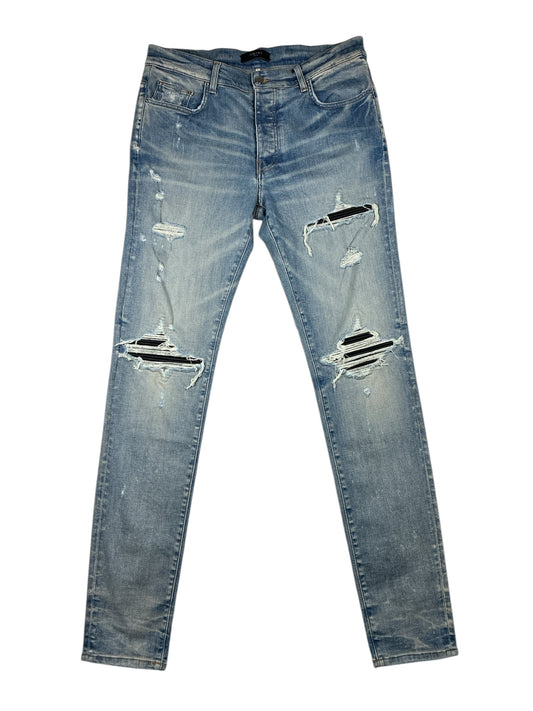 AMIRI MX1 Black Patch Distressed Jean