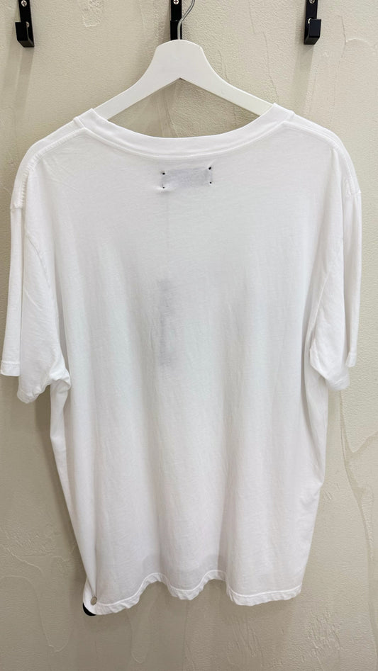 AMIRI White Dragon Cyan Print T-Shirt