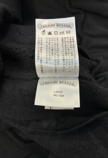 Chrome Hearts Black Sweatpants Blue Logo Print
