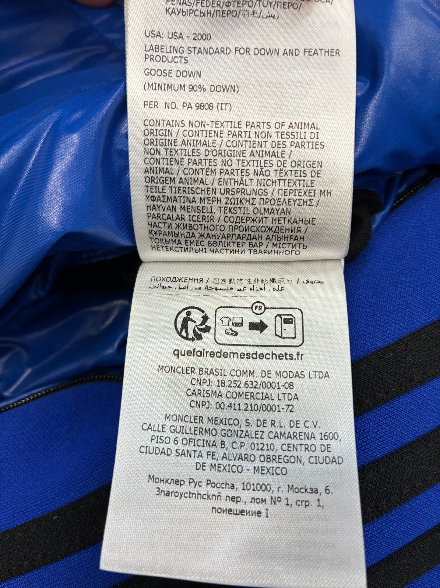 Moncler Genius x Addidas Chambery Hooded Down Jacket 'Blue'