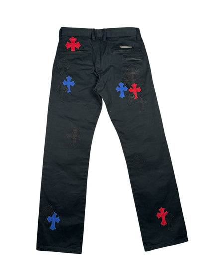 Chrome Hearts Chino Red & Blue Cross Patch