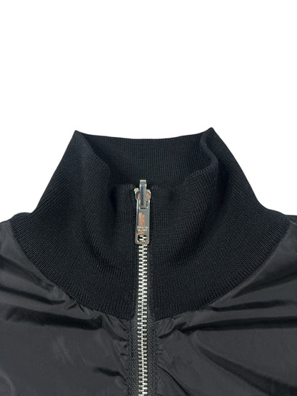 Prada Wool Re-Nylon Zip-Up Cardigan