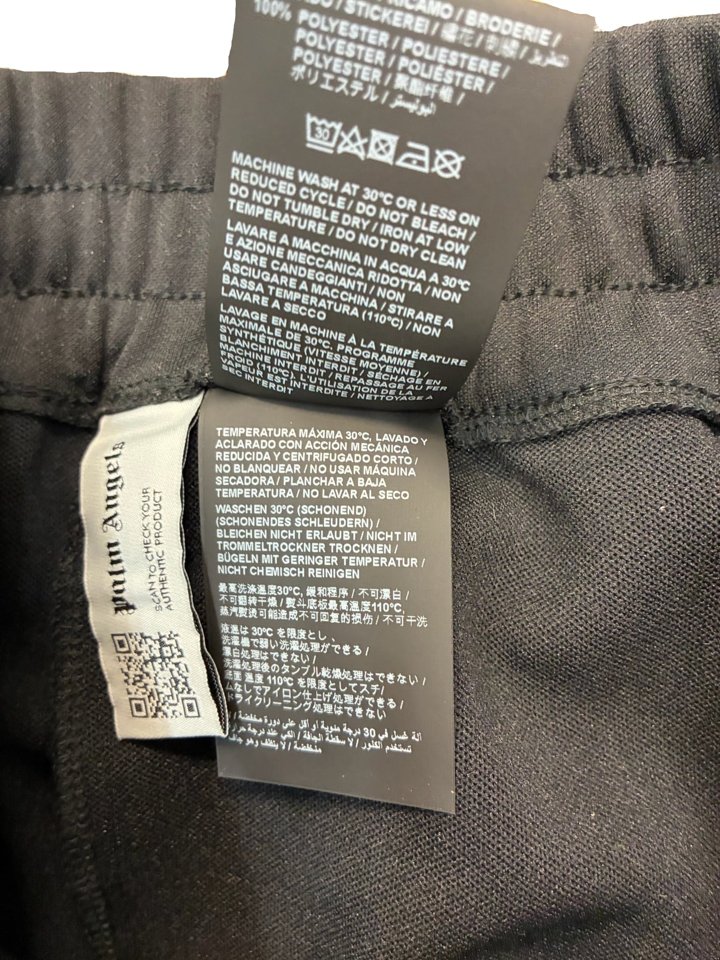 Palm Angels Classic Logo Track Pants 'Black&Yellow'